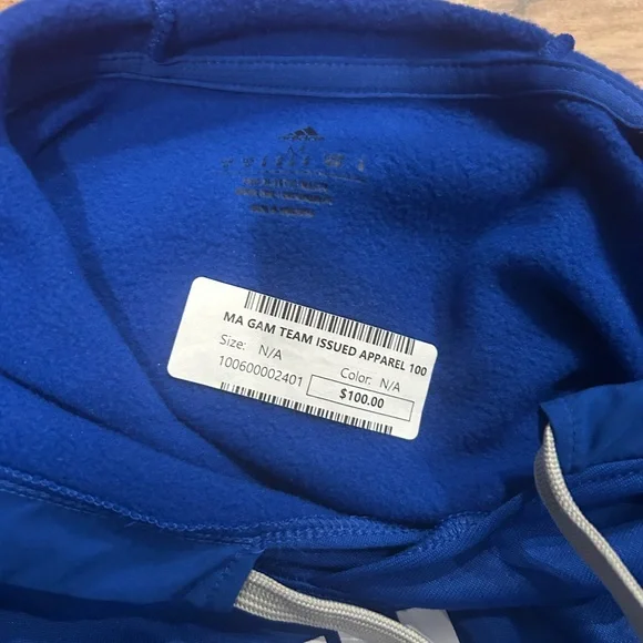 Adidas Toronto Marlies Nick Robertson Worn / Issued Hoodie Size Medium - Picture 3 of 3